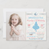 Invitation TOUT ÂGE - Alice au pays des merveilles Thé Party (Devant)