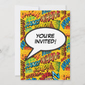 Invitation Tout âge Amusant Moderne Anniversaire Fête Invitat (Dos)