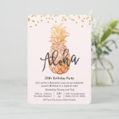 Invitation TOUT ÂGE - Anniversaire Aloha Luau Party Invitatio (Debout devant)
