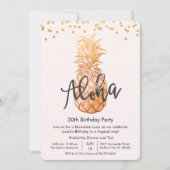 Invitation TOUT ÂGE - Anniversaire Aloha Luau Party Invitatio (Devant)