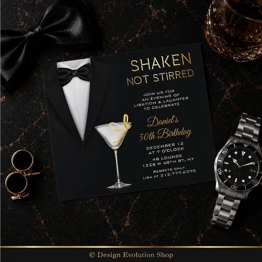 Invitation TOUT ÂGE - Anniversaire d'agent secret espion