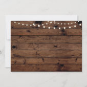 Invitation Tout âge Anniversaire Fête Daisy Bois Photo Invita (Dos)