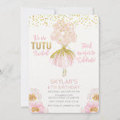 Invitation TOUT ÂGE - Ballerina Ballet Anniversaire Invitatio (Devant)