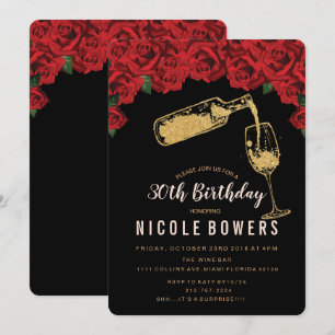 Invitation TOUT ÂGE - Carton d'invitation pailleté pour anniv
