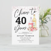 Invitation Tout âge Femmes Adultes Fête d'anniversaire (Debout devant)