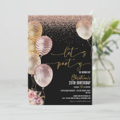 Invitation Tout âge fête d'anniversaire (Debout devant)