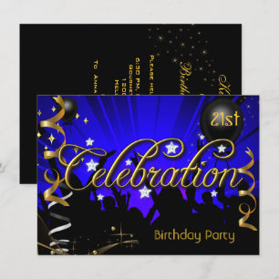 Invitation Tout âge Fête d'anniversaire Ados ou adultes