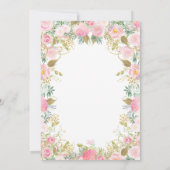 Invitation TOUT ÂGE - Floral Fairy Girl Anniversaire Invitati (Dos)