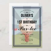 Invitation Tout âge Golf Parte Anniversaire Fête (Devant / Derrière)