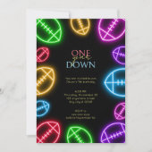 Invitation Tout âge neon football garçon anniversaire (Devant)