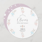 Invitation Tout âge Noël thème noisette anniversaire (Devant / Derrière)