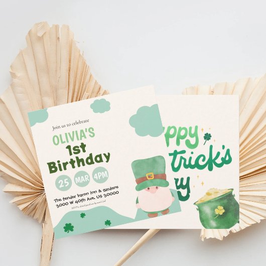 Invitation Tout âge, sexe neutre st. Patrick anniversaire de