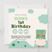Invitation Tout âge, sexe neutre st. Patrick anniversaire de (Devant)