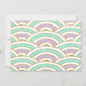 Invitation TOUT ÂGE - Sirène sous l'invitation de la mer (Dos)