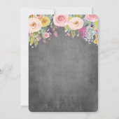 Invitation TOUT ÂGE - Tea Party Floral Anniversaire Invitatio (Dos)