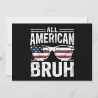 Tout Américain Bruh 4 Juillet Garçons Patriotique