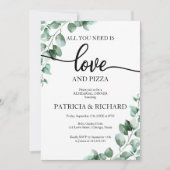 Invitation Tout Ce Dîner De Répétition De Pizza Et D'Amour (Devant)