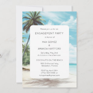 Invitation Tout ce dont nous avons besoin est Love Beach Enga
