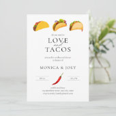 Invitation Tout ce dont vous avez besoin c'est d'amour et d'u (Debout devant)