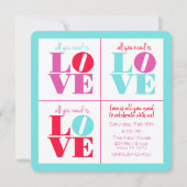 Invitation Tout ce dont vous avez besoin, c'est de l'invitati (Devant)