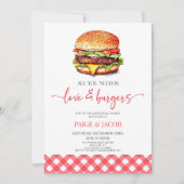 Invitation Tout ce dont vous avez besoin, c'est l'amour et le (Devant)