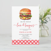 Invitation Tout ce dont vous avez besoin, c'est l'amour et le (Debout devant)