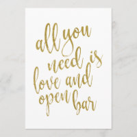 Tout ce dont vous avez besoin est amour et open ba