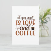 Invitation Tout ce dont vous avez besoin est l'amour et la ca (Debout devant)