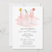 Invitation Tout ce dont vous avez besoin est l'amour et les m (Devant)