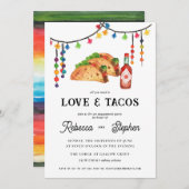 Invitation Tout Ce Dont Vous Avez Besoin Est L'Amour Et Les T (Devant / Derrière)