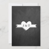 Invitation Tout ce dont vous avez besoin est Love Chalkboard (Dos)