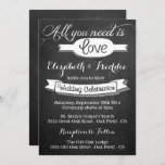 Invitation Tout ce dont vous avez besoin est Love Chalkboard<br><div class="desc">Tout Ce Dont Vous Avez Besoin Est Love Chalkboard Mariage Collection - Invitations.</div>