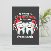 Invitation Tout ce que je veux pour mon cardio, c'est mes deu (Debout devant)