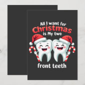 Invitation Tout ce que je veux pour mon cardio, c'est mes deu (Devant / Derrière)