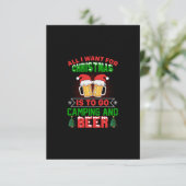 Invitation tout ce que je veux pour noël, c'est aller faire d (Debout devant)