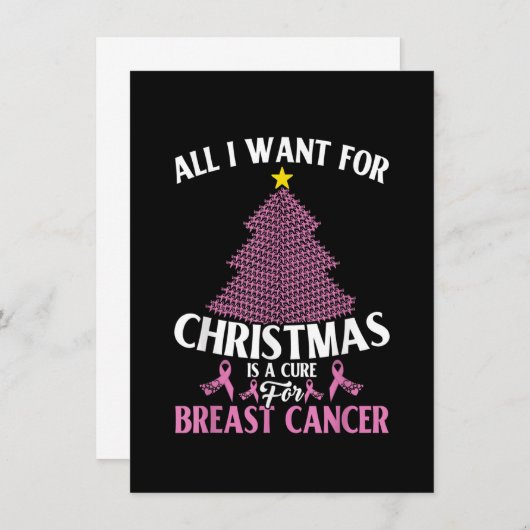 Invitation Tout ce que je veux pour Noël est un remède contre (Devant / Derrière)