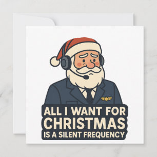 Invitation Tout ce que je veux pour Noël est une fréquence cl