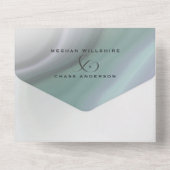 Invitation Tout Compris Chic Dusty Sage Lilac Agat (Verso)