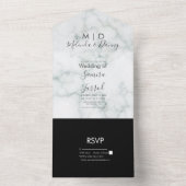 Invitation Tout Compris en Béton Gris Marbre (À l'intérieur)