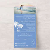 Invitation tout compris pour mariage sur la plage (À l'intérieur)