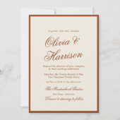Invitation Tout Compris Terracotta Chic Terrestre (Devant)