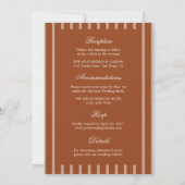 Invitation Tout Compris Terracotta Chic Terrestre (Dos)