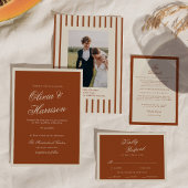 Invitation Tout Compris Terracotta Chic Terrestre