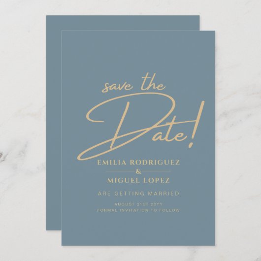Invitation Tout-en-1 Elégant verre de mer Turquoise Mariage o (Devant / Derrière)