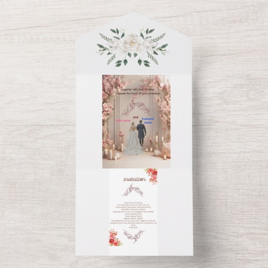 INVITATION TOUT EN UN . (À l'intérieur)