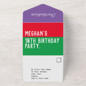 Invitation Tout En Un 10e fête d'anniversaire tout en un (Dehors)