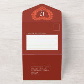 Invitation Tout En Un 17e anniversaire de mariage perles de cornaline (Dehors)