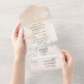 Invitation Tout En Un 30e anniversaire de Mariage Pearl All In One Invit (Déchirure)