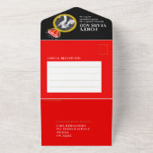 Invitation Tout En Un 40e repas d'anniversaire du mariage Ruby RSVP phot (Dehors)