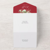 Invitation Tout En Un 40th Wedding Anniversary Greenery Floral (Dehors)